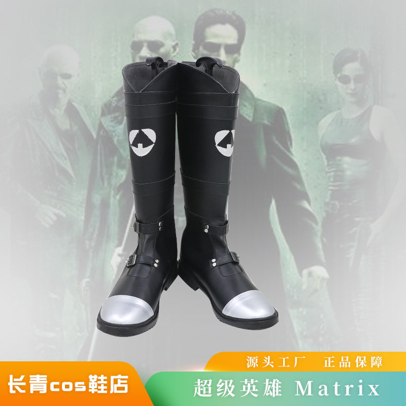 Men'S Shoes Dc - DC スーパーガールスーパーヒーローマンマトリックスコスプレ衣装靴手作りフェイクレザーブーツハロウィンカーニバルブーツ
