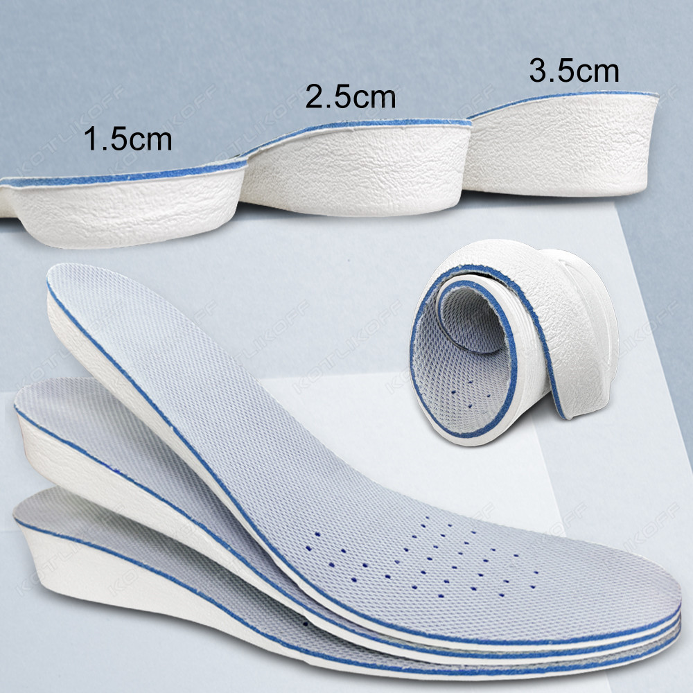 Men'S Shoes That Make You Taller - 男性と女性のための目に見えない高さの増加インソール、柔らかな弾性インサート、あなたが小さいためのリフト、エレベーター1ペア