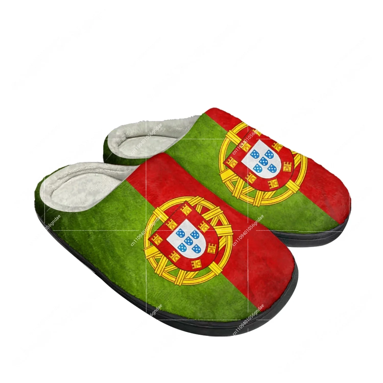 Men'S Shoes Popular - ポルトガル国旗ホームコットンカスタムスリッパメンズレディースサンダルポルトガルぬいぐるみ寝室カジュアル保温靴サーマルスリッパ