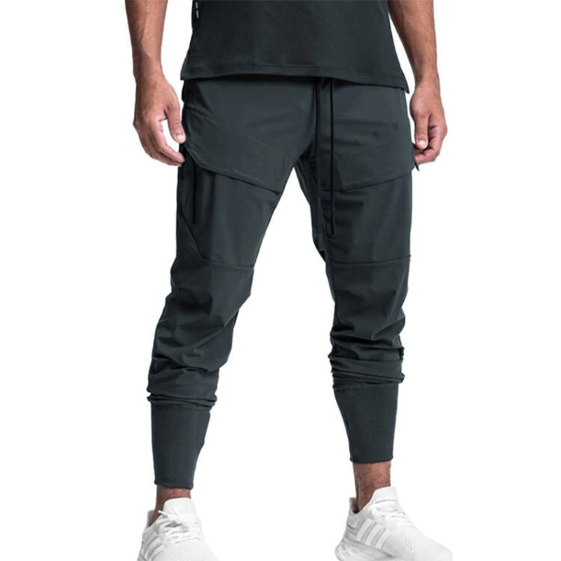 メンズ速乾マルチポケットカーゴジョガーパンツ ジムフィットネ - Men Shoes Joggers のレビューと価格