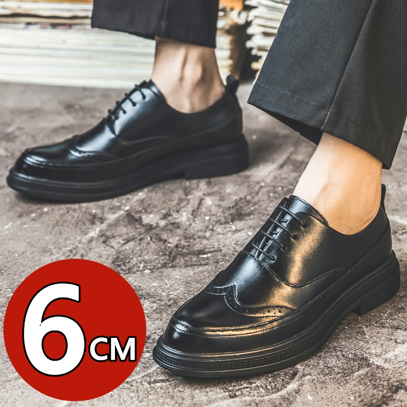 メンズ身長アップレザーシューズ ビジネスフォーマル レースア - Men Shoes For Wedding のレビューと価格