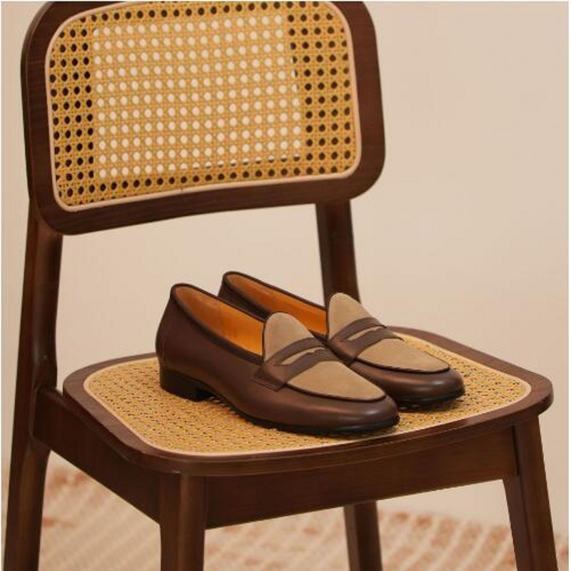 英国スタイルの男性コーヒーローファー夏本革紳士カジュアルシュ - Boat Shoe Leather のレビューと価格