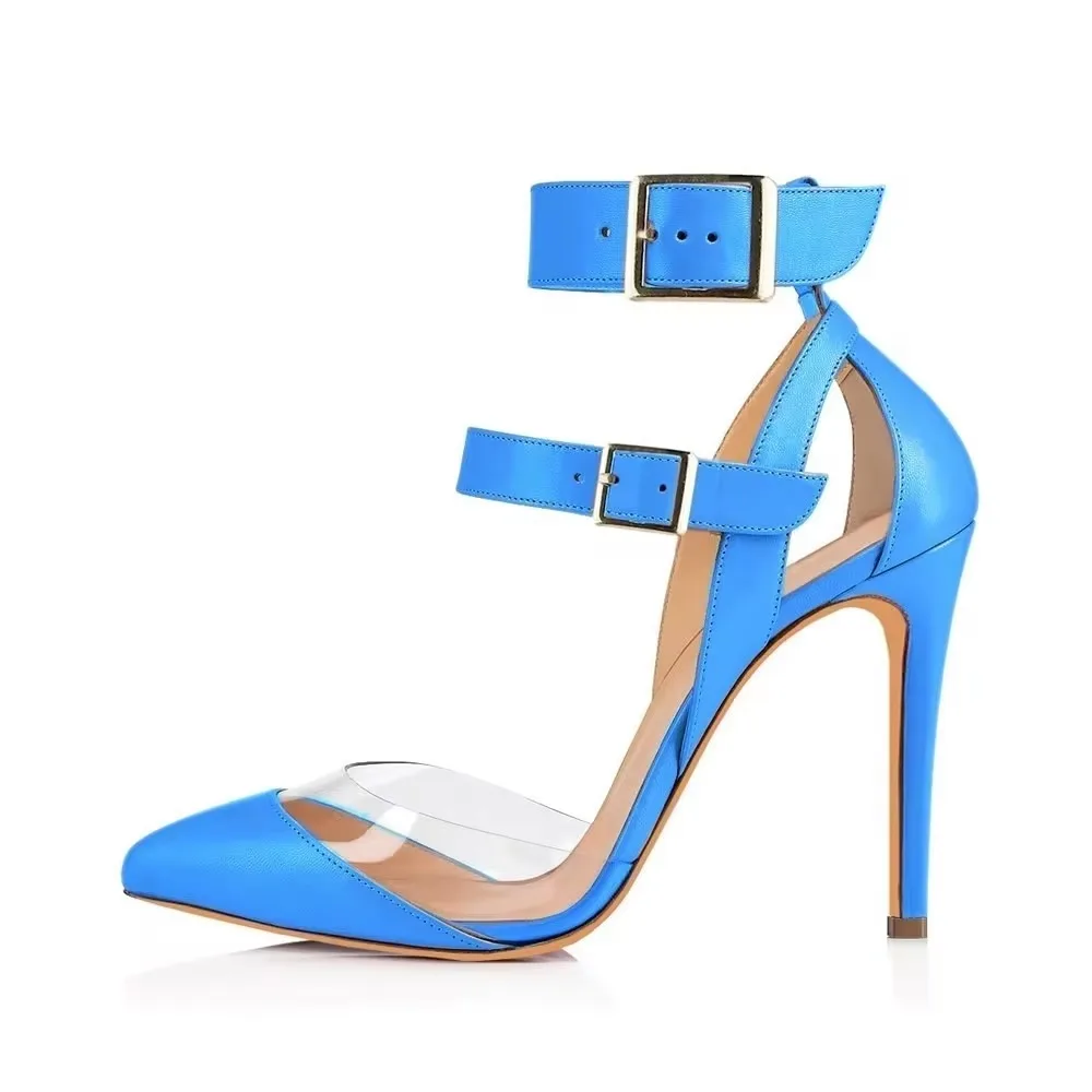 女性用セクシーパンプス スティレット 2026 夏 透明PV - Men Shoes For Wedding のレビューと価格