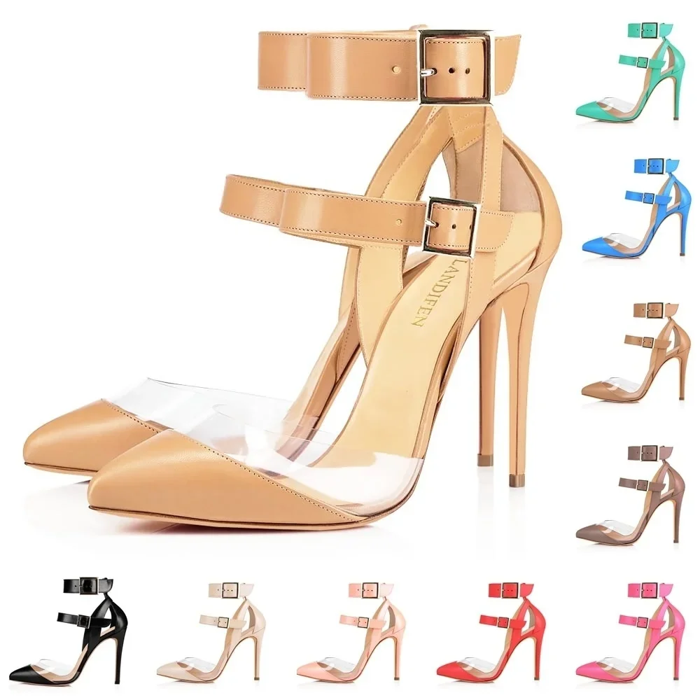 女性用セクシーパンプス スティレット 2026 夏 透明PV - Men Shoes For Wedding のレビューと価格