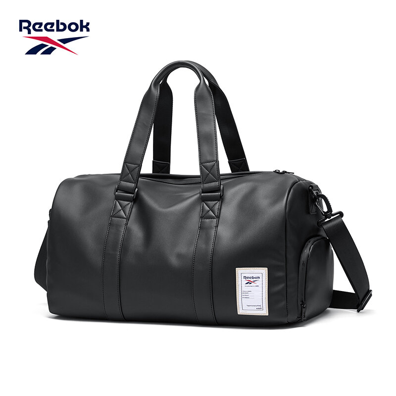 リーボック 大容量 ブラックレザー ダッフルバッグ 男女兼用 - Men Shoes Reebok のレビューと価格