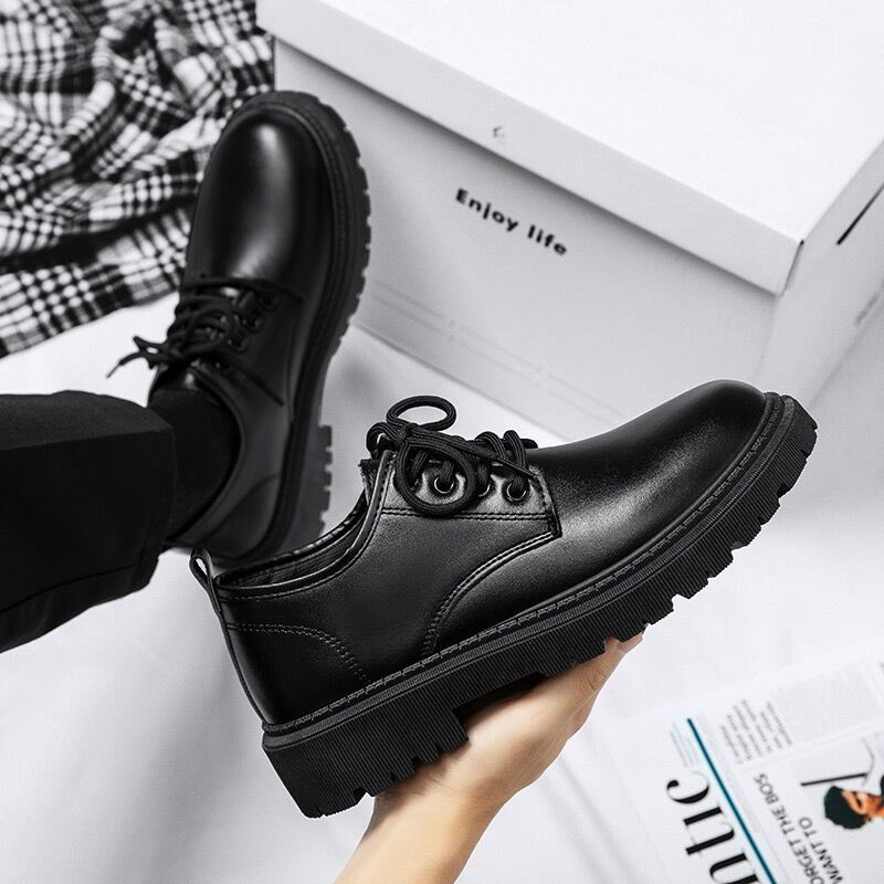 メンズ新作春用シェフシューズ 防水・滑り止め加工 ブラックレ - Boat Shoe Leather のレビューと価格