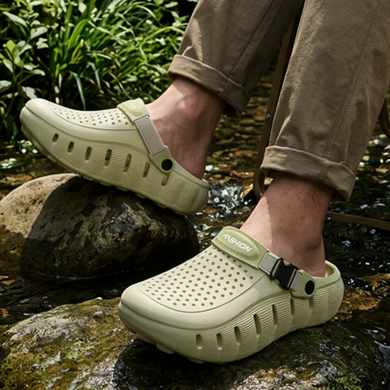 コンフォートプラットフォームミックスカラーブランドクロッグメ - Men'S Shoes Cloud のレビューと価格