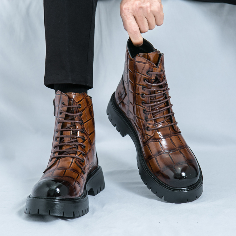 夏のメンズファッションチェルシーブーツブラックブラウンアメリ - Men Shoes Office のレビューと価格