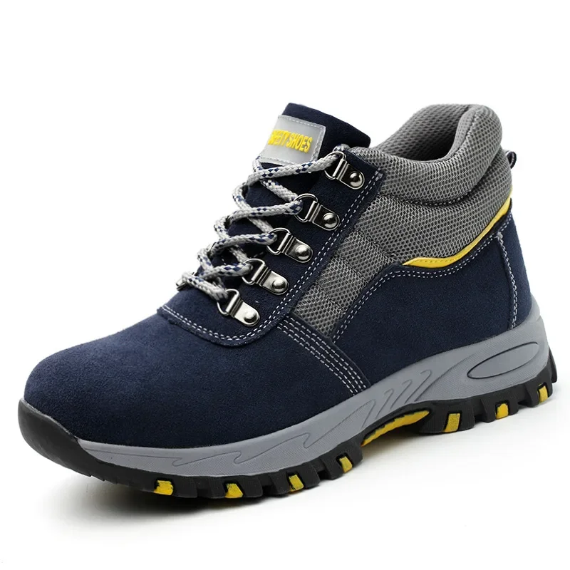 男性用安全作業靴,鋼のつま先の靴,パンク防止,暖かい冬のブー - Men Shoes Office のレビューと価格