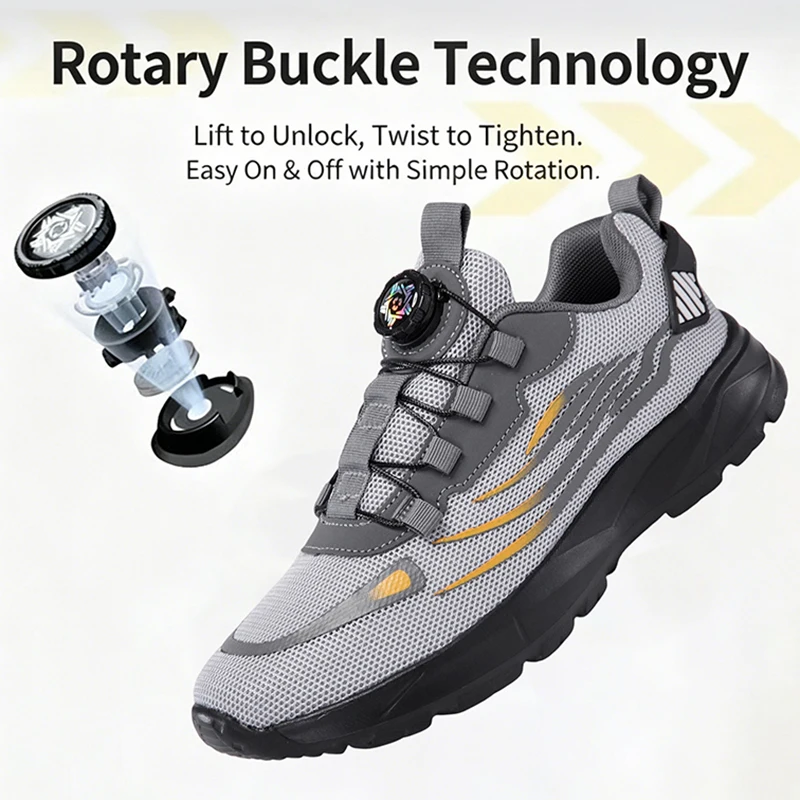通気性メッシュメンズシューズトレンディな軽量ウォーキングフラ - Men'S Shoes For Gym のレビューと価格