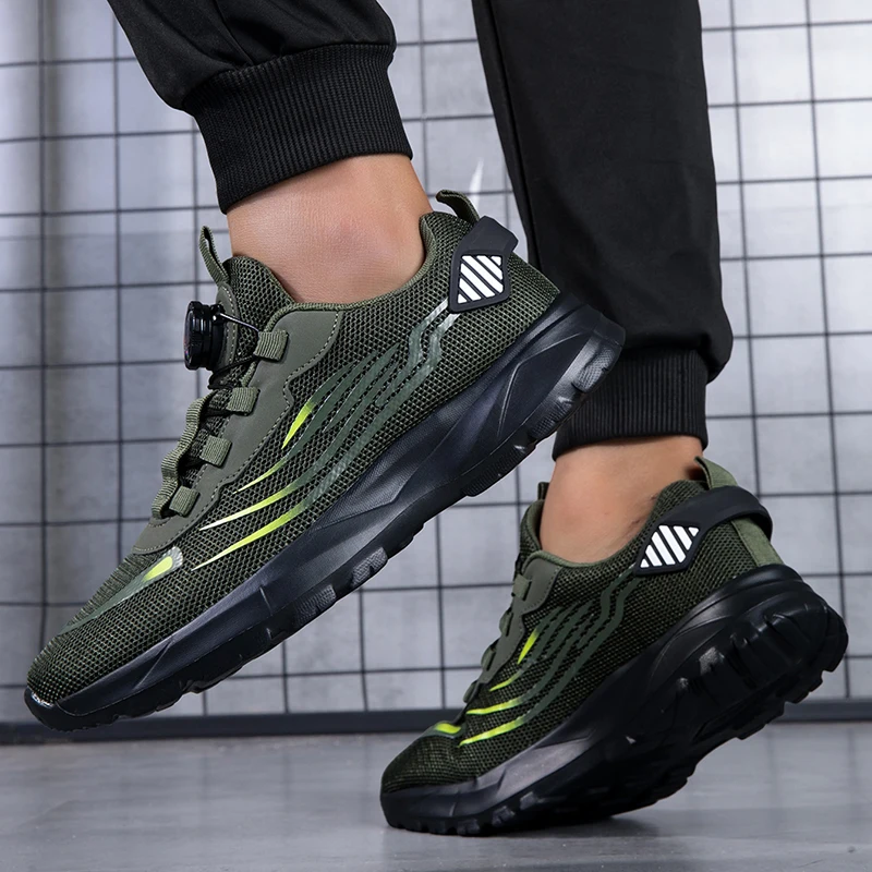 通気性メッシュメンズシューズトレンディな軽量ウォーキングフラ - Men'S Shoes For Gym のレビューと価格