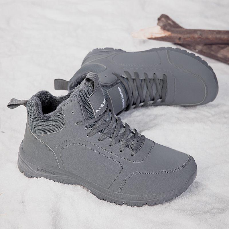 冬のメンズブーツ暖かい豪華なメンズスノーブーツ高品質冬の滑り - Men Shoes Office のレビューと価格
