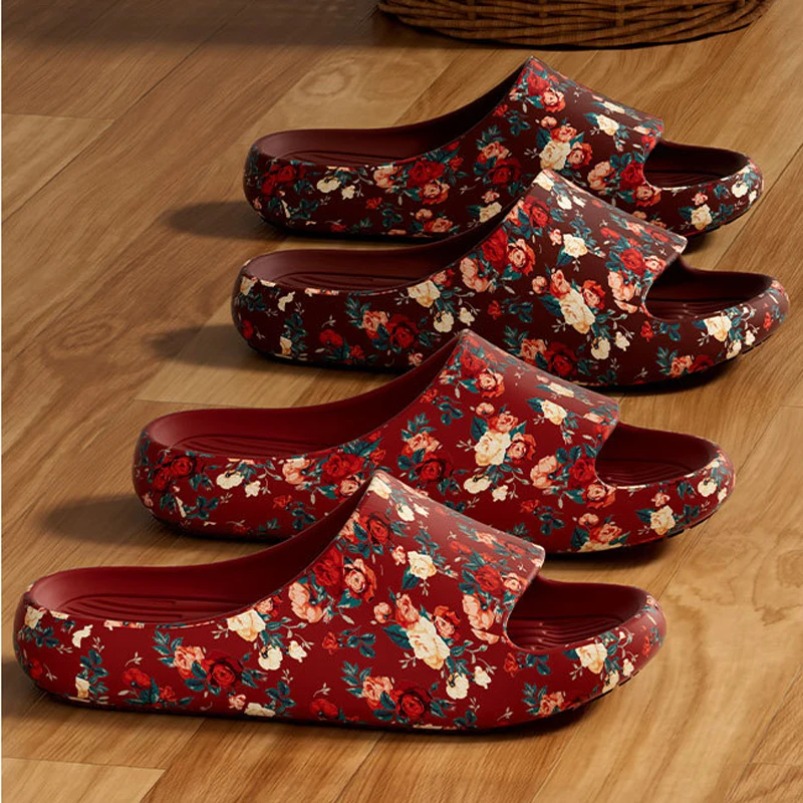 ハウスクラウドスリッパ男性花柄スライドサンダルプラスサイズソ - Men'S Shoes Cloud のレビューと価格