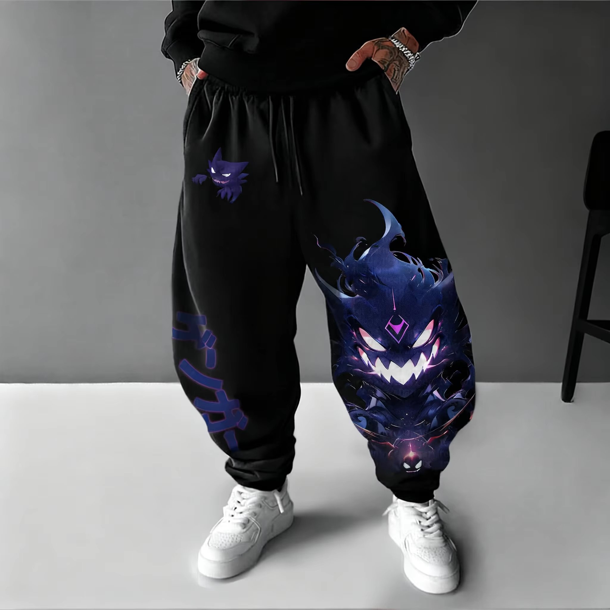 Y2K 2026 ポケモンゲンガーコットンスウィートパンツ男 - Men Shoes Joggers のレビューと価格