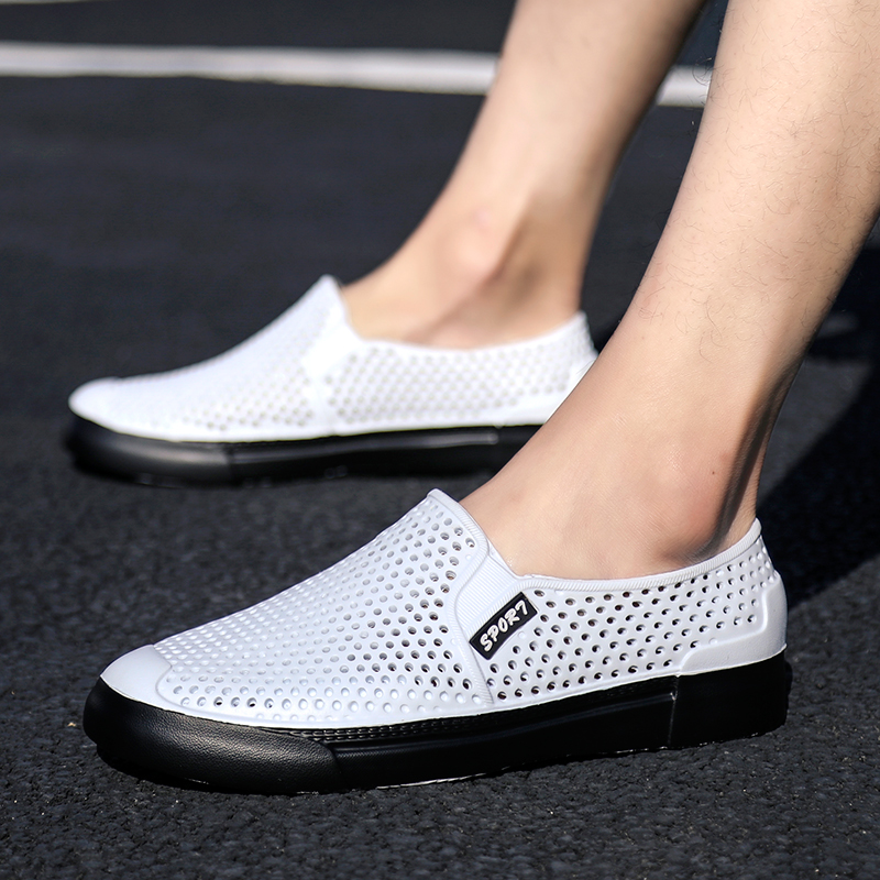 ヴィンテージミニマルメンズ手作りニット布靴弾性簡単着用スキッ - Men Shoes Office のレビューと価格