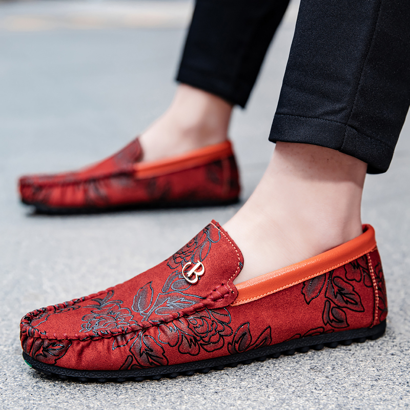 レジャーレザーローファー メンズデザイン モカシン フラワー - Boat Shoe Leather のレビューと価格