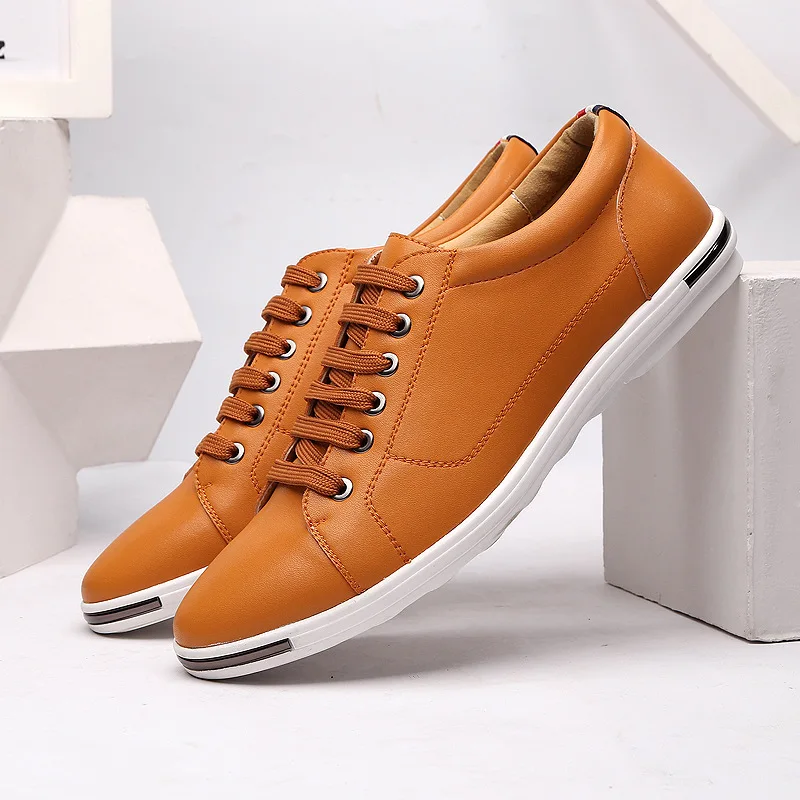 男性用の白い通気性のあるスニーカー,革,運転,ウォーキング, - Boat Shoe Leather のレビューと価格