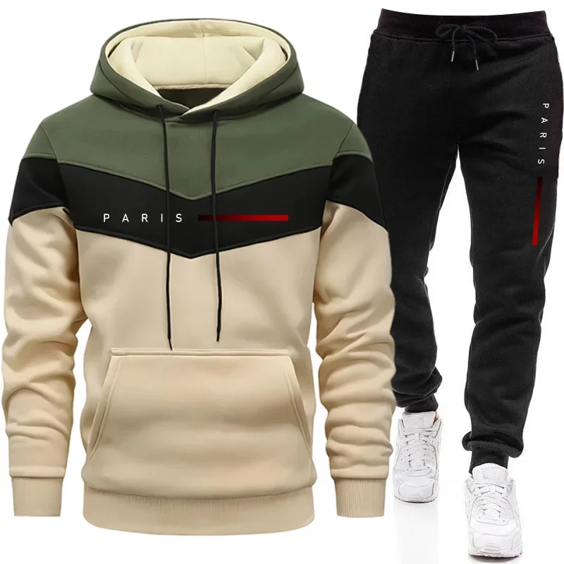 パリファッションメンズフーディセットデイリーカジュアルスポー - Men Shoes Joggers のレビューと価格