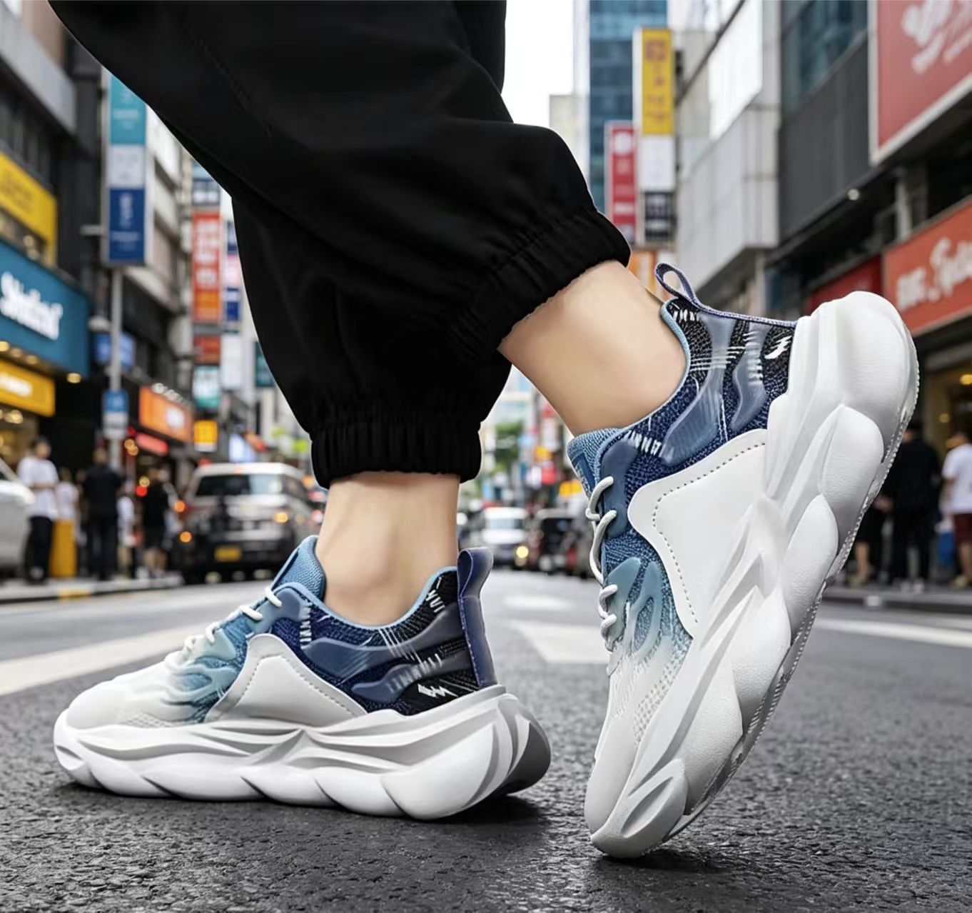 通気性のあるメッシュ素材を使用したメンズ厚底ダッドシューズ、 - Men'S Shoes That Make You Taller のレビューと価格