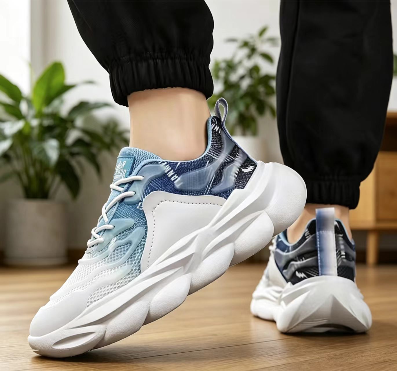 通気性のあるメッシュ素材を使用したメンズ厚底ダッドシューズ、 - Men'S Shoes That Make You Taller のレビューと価格