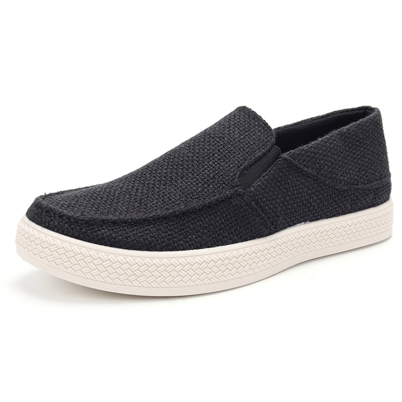 メンズリネンスリッポンローファー、通気性のある織物アッパー、 - Men'S Shoes Popular のレビューと価格