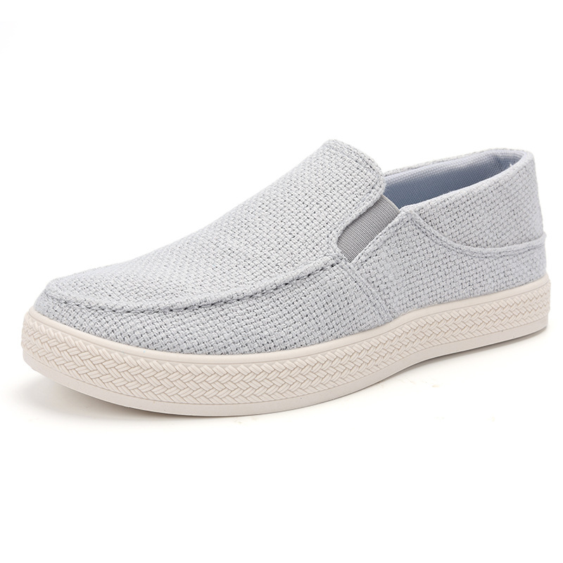 メンズリネンスリッポンローファー、通気性のある織物アッパー、 - Men'S Shoes Popular のレビューと価格