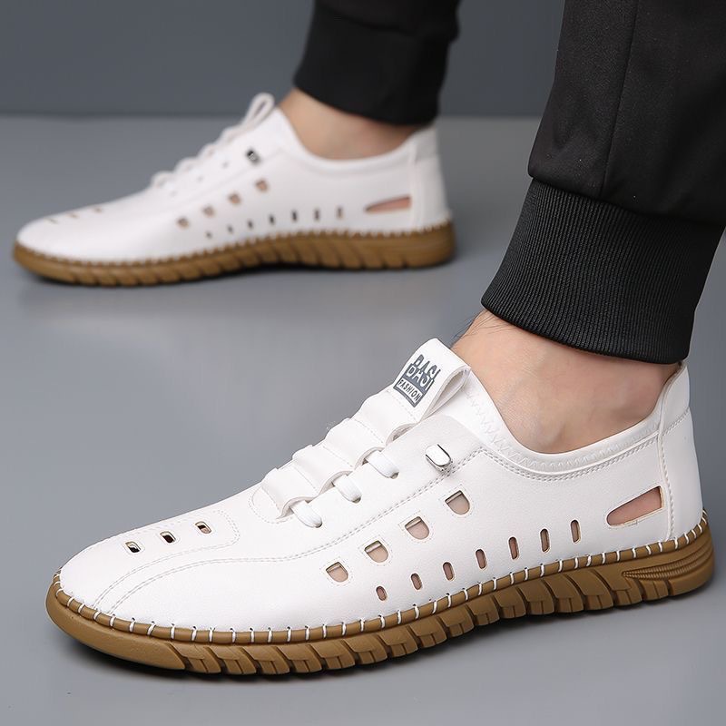 2026年夏 メンズカジュアルレザーシューズ 通気性のある中 - Boat Shoe Leather のレビューと価格