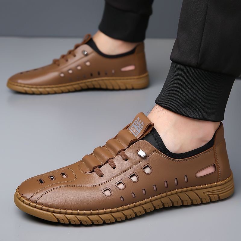 2026年夏 メンズカジュアルレザーシューズ 通気性のある中 - Boat Shoe Leather のレビューと価格