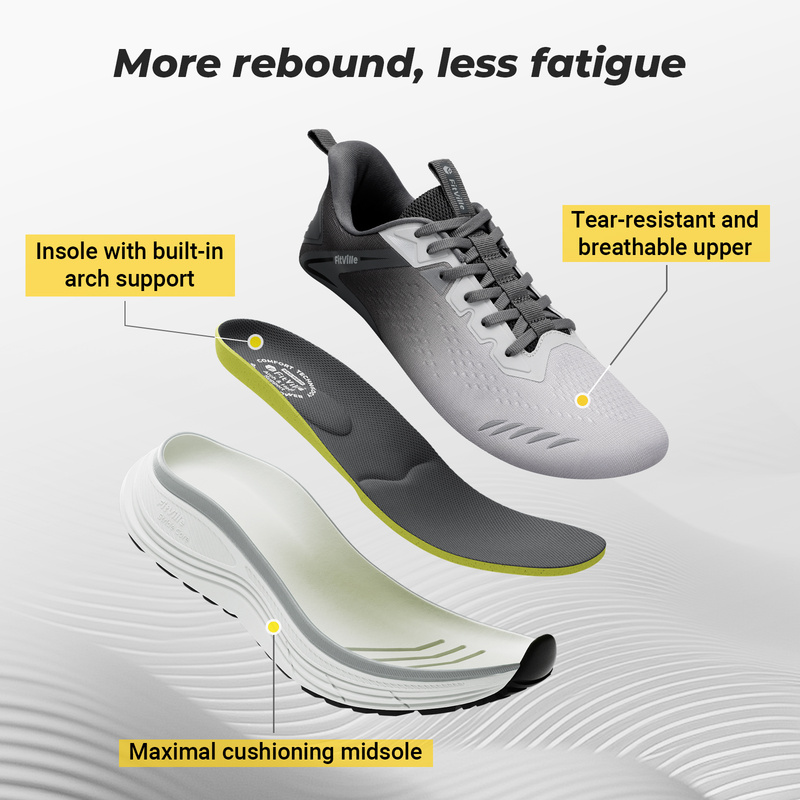 FitVille エクストラワイド メンズ スニーカー マッ - Men'S Shoes For Gym のレビューと価格