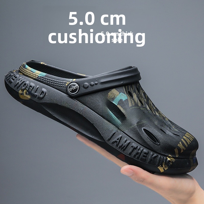 メンズ大型クロッグシューズ 夏用 滑り止め オフィス EVA - Men Shoes Office のレビューと価格