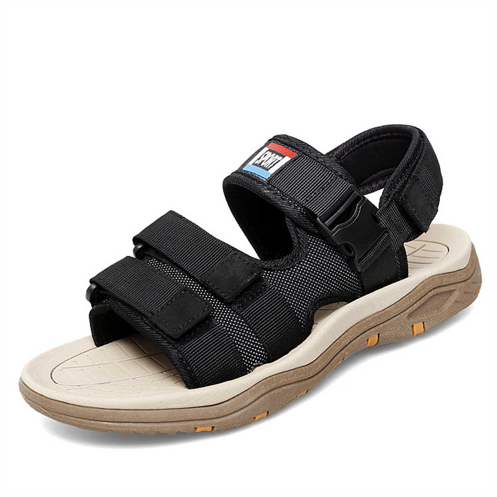 フィッシュトゥズフォールクローズドトゥサンダル夏の男性スリッ - Men'S Shoes For Gym のレビューと価格